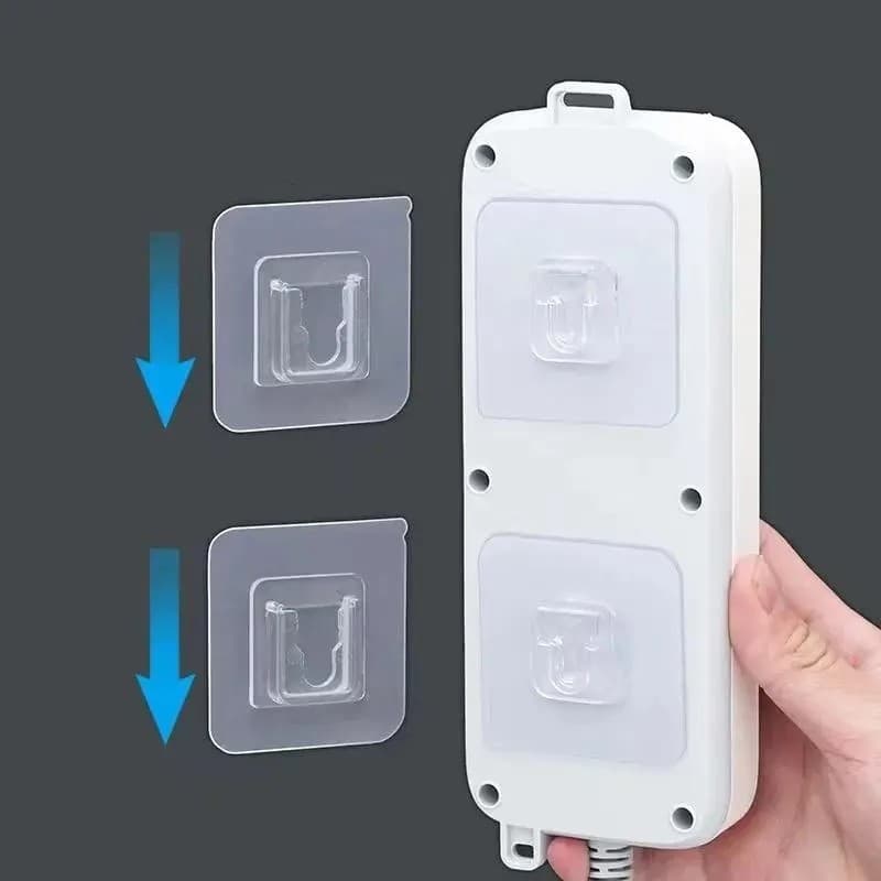 Gancho Adesivo Dupla Face Super Forte Ate 8kg Sem Furos Pregos Para Banheiro E Cozinha