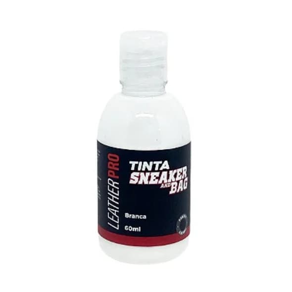Tinta Branca 60ml Pintar Couro E Sintético - Leather Pro