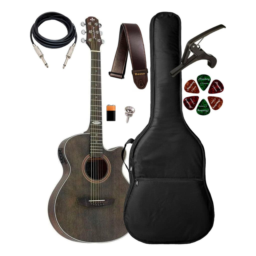 Violão Strinberg Sa200c Tos + Capa Luxo E Acessórios