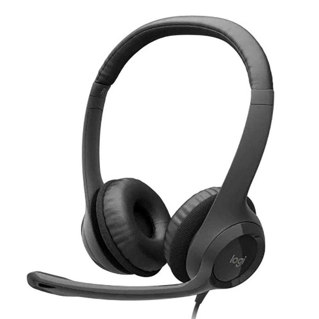 Headset Com Fio Usb Logitech H390 Preto Original e Lacrado
