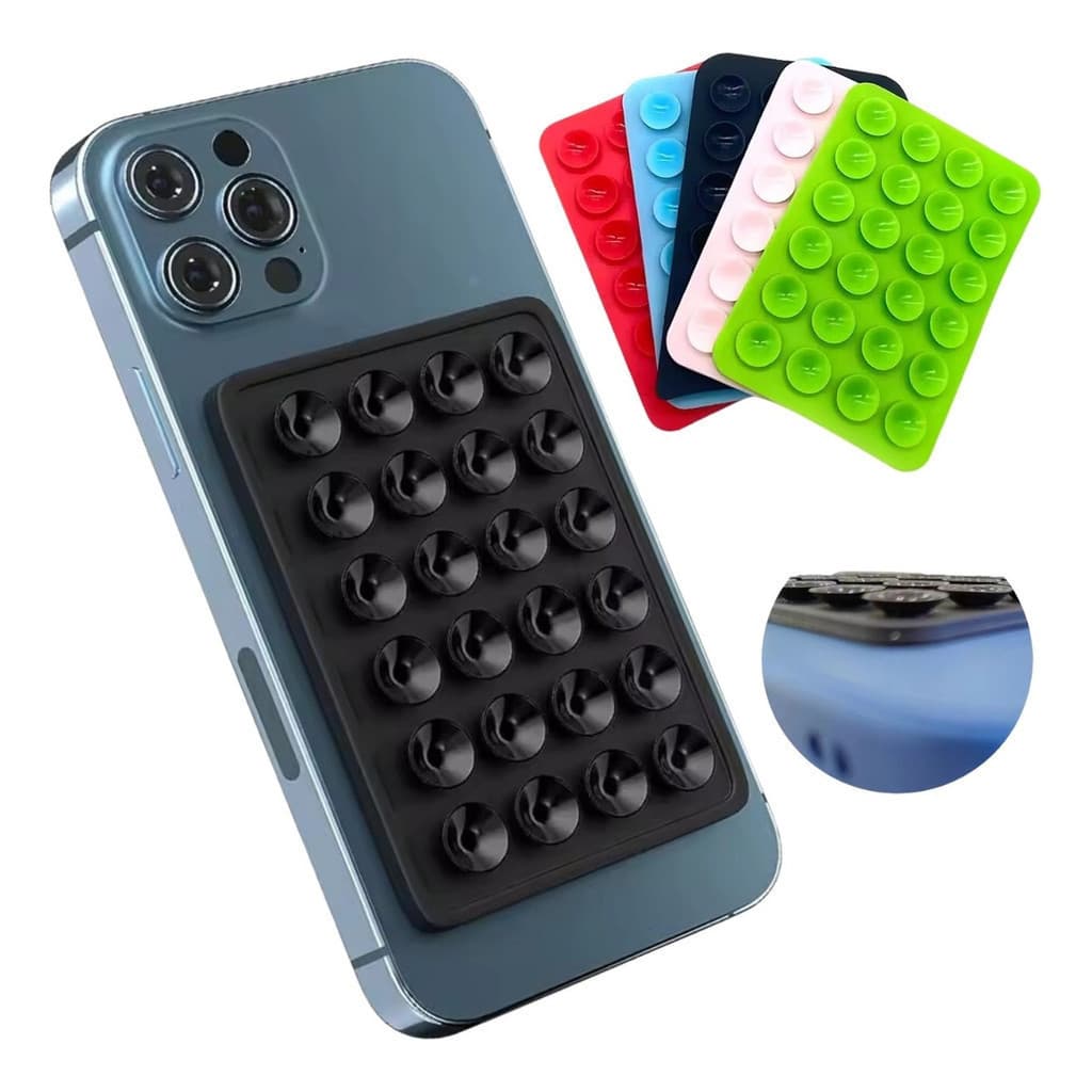 Suporte Capinha Celular Ventosa Silicone Adesivo Espelhos