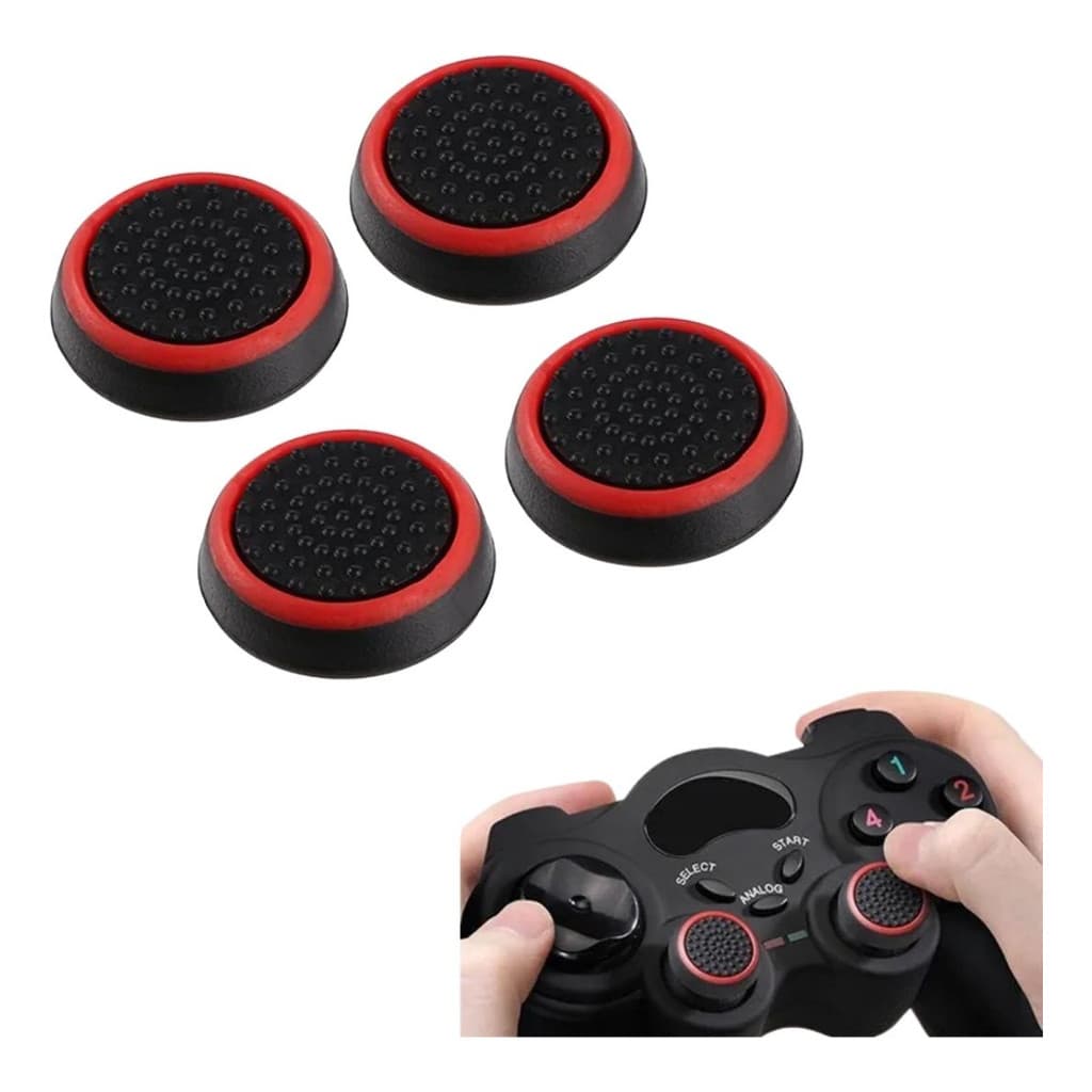 4 Pares Grip Borracha Silicone Ps4 Ps3 Xbox 360 E Xboxone Nf