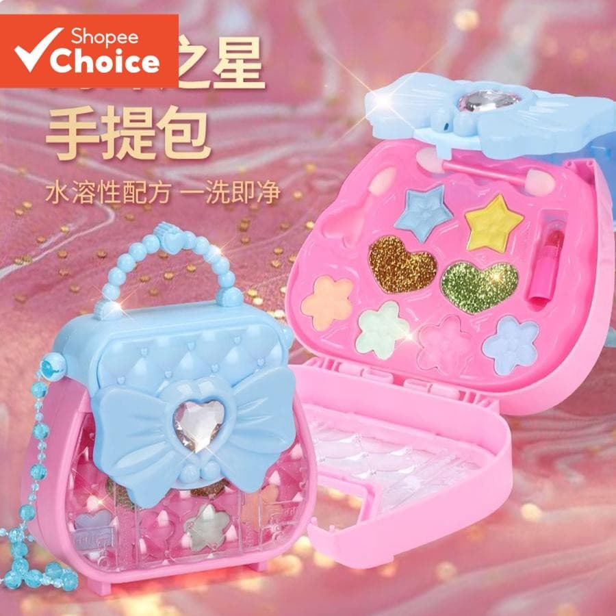 Kit De Maquiagem De 11 Peças Para Meninas , Conjunto Real Lavável , Brinquedos Princesa Fingir Brincar Beleza , Aniversá