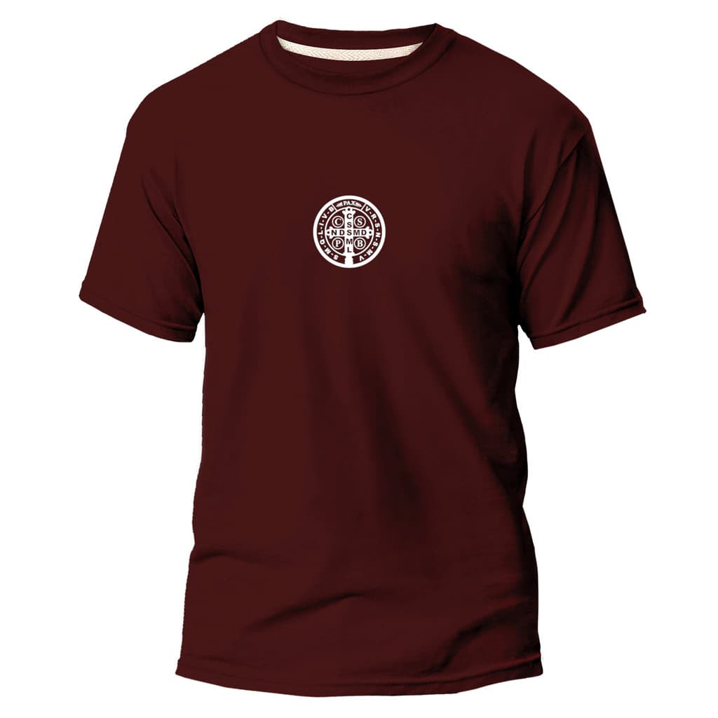 Camiseta São Bento Proteção e Fé | Estampa Religiosa Católica