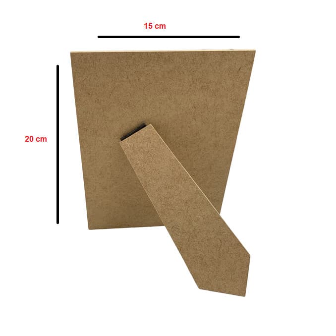 Fundo Porta Retrato com Gravata 15x20 Mdf Madeira