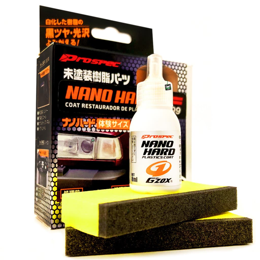 Restaurador e Vitrificador de Plásticos Nano Hard Para-choque Retrovisor Protetor 8ml Soft99