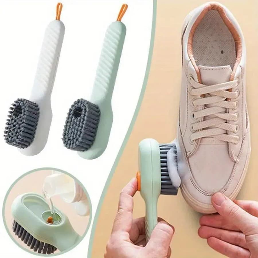 1 Pçs Sabão Automático Líquido Adicionando Escova De Sapato Cabelo Macio Multifuncional Roupas Placa Tênis Bota Limpador