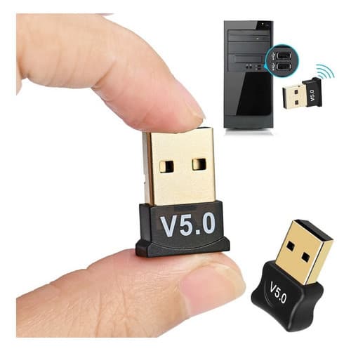 Adaptador Bluetooth Conector Pc Dongle Usb Fone Ouvido 5.0