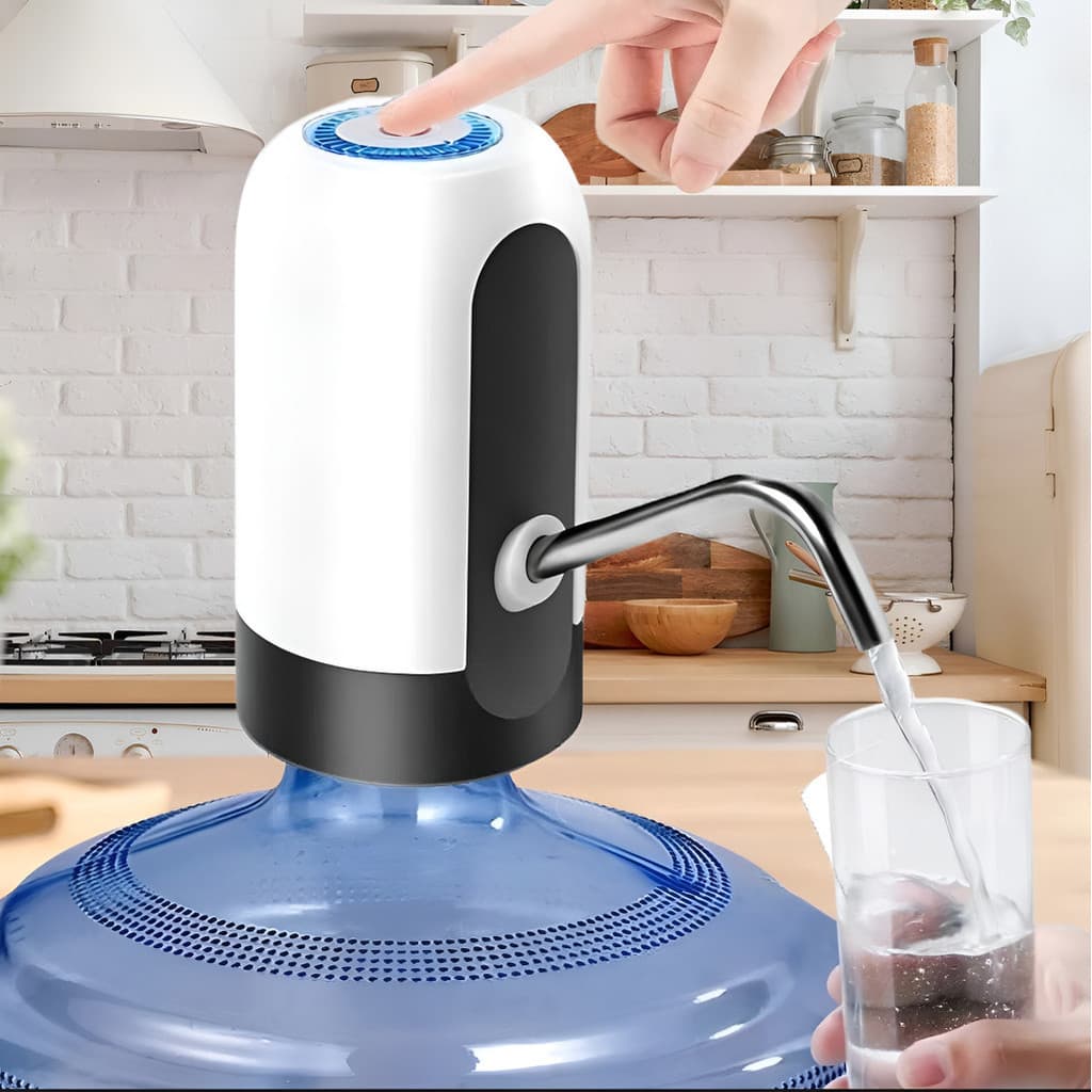 Bomba D,agua Elétrica De Galão 10 E 20 Litros E Tampa Galão