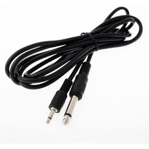 Cabo P10 Macho X P2 Macho 3 Metros Cabo Auxiliar P10 X P2 Preto