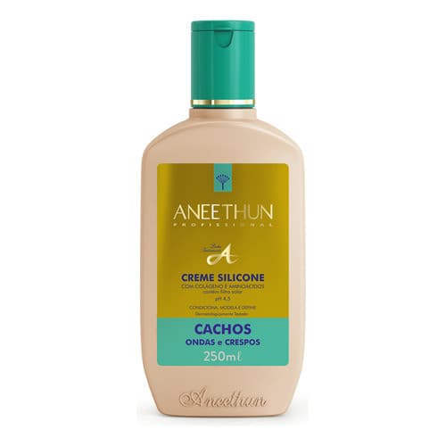 Creme De Silicone Cachos Aneethun Linha A De 250g 250ml