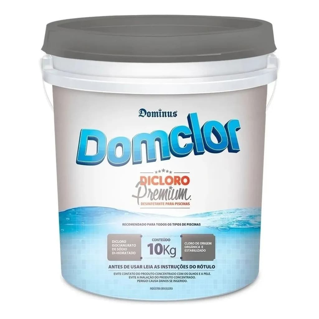 Cloro Domclor Premium 10kg Dicloro Estabilizado para Piscinas