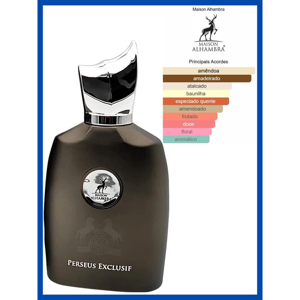 Perfume Árabe Perseus Exclusif 100ml Edp Maison Alhambra, Masculino, Original, Importado