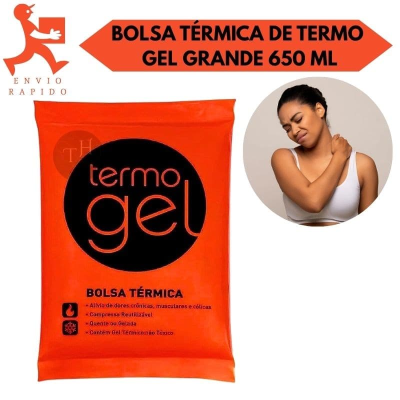Bolsa Térmica TermoGel Para Compressa Fria Ou Quente Alivio De Dores Tamanho Grande 650 ML