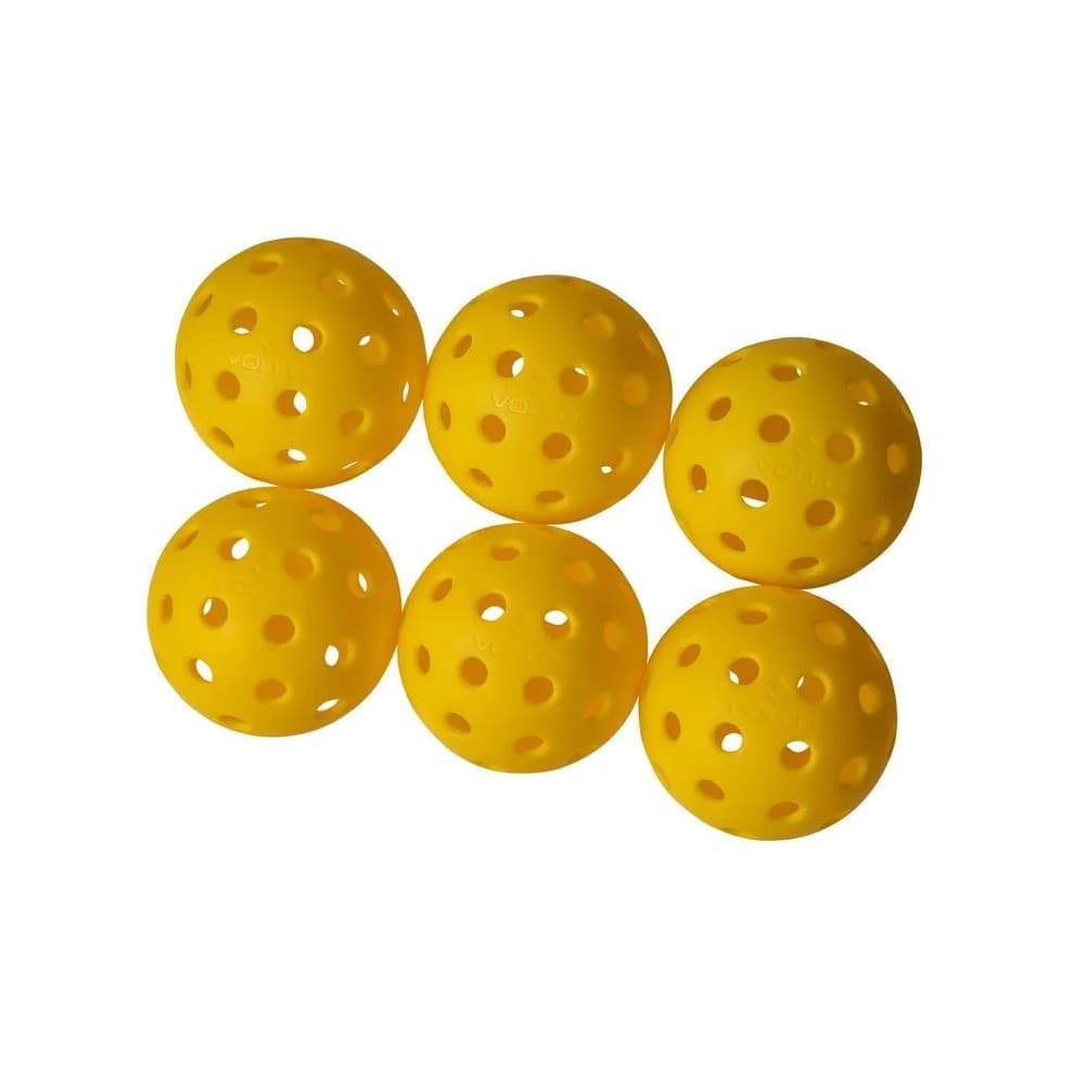 Kit 6 Bolas Pickleball 40 Furos Vollo