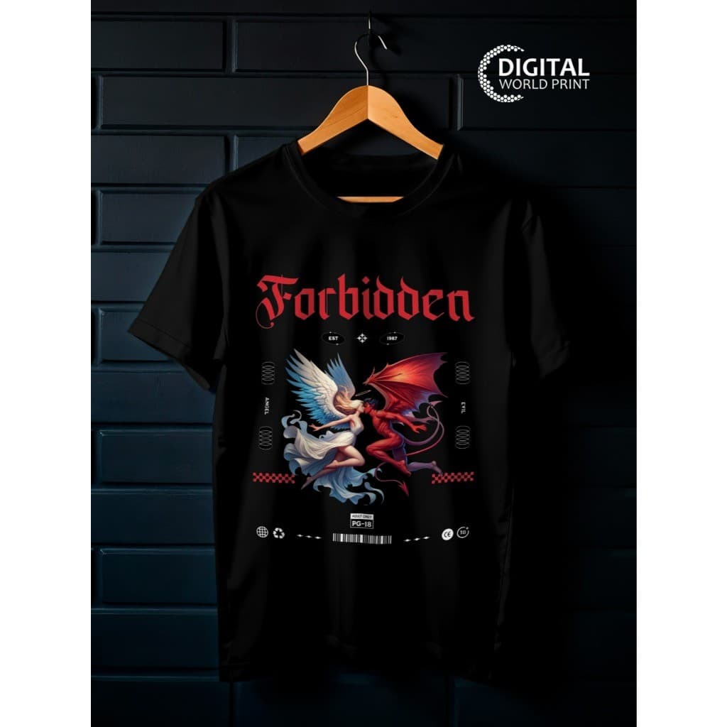 Camiseta Oversized Streetwear Premium Céu Inferno Dtf Ref3079