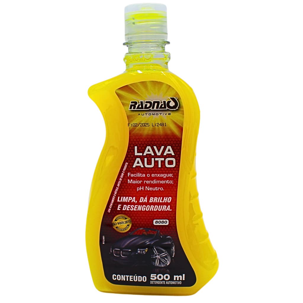 Lava Autos 500ml Concentrado Neutro Shampoo Automotivo