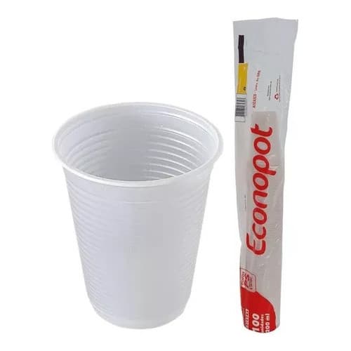 Copo Plástico Descartável 180ml PS 100 Unidade