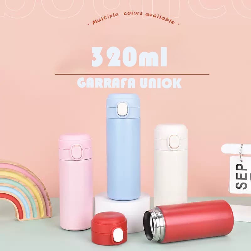 Garrafa Térmica 320ml Infantil Lancheira Escola Criança
