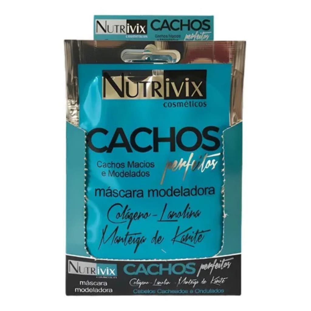 Kit 12 Nutrivix - Sachê Másc Modeladora Cachos Perfeitos 50g