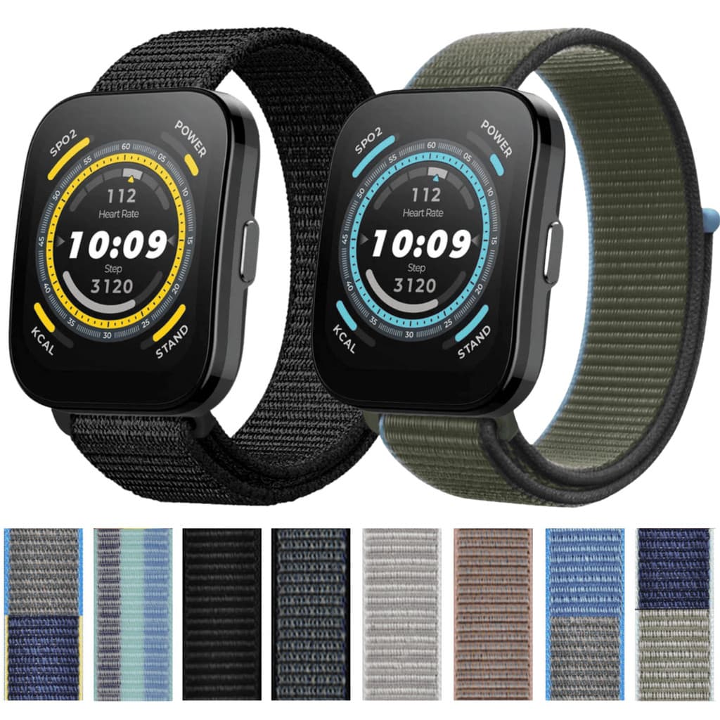 Pulseira Nylon Para Amazfit Bip 5 A2215 Pulseira Para Amazfit Bip 5 Unity A2324 Pulseira Náilon 22mm