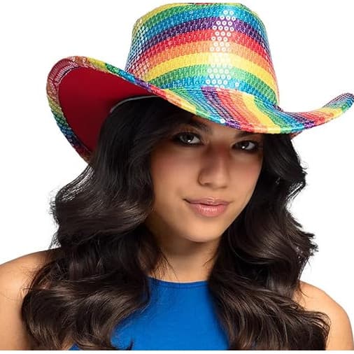Chapéu Cowboy Arco Iris- Acessórios-Festas - Adulto