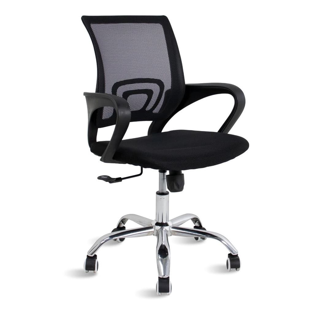Cadeira de escritório Travel Max Diretor MB-4005 preta com estofado de tecido