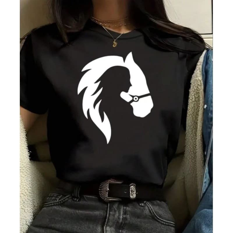Camiseta Feminina Country Cavalo  festa de peão Rodeio Barretos Algodão
