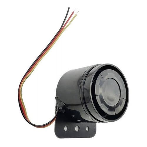 Sirene Marcha-Ré Compacta com Redutor Som - Prova d'Água - 12V/24V 100dB