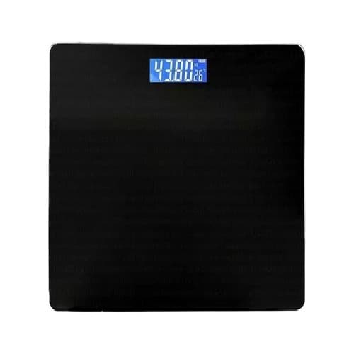 Balança Digital Vidro Preto Para Academia E Banheiro Até 180kg