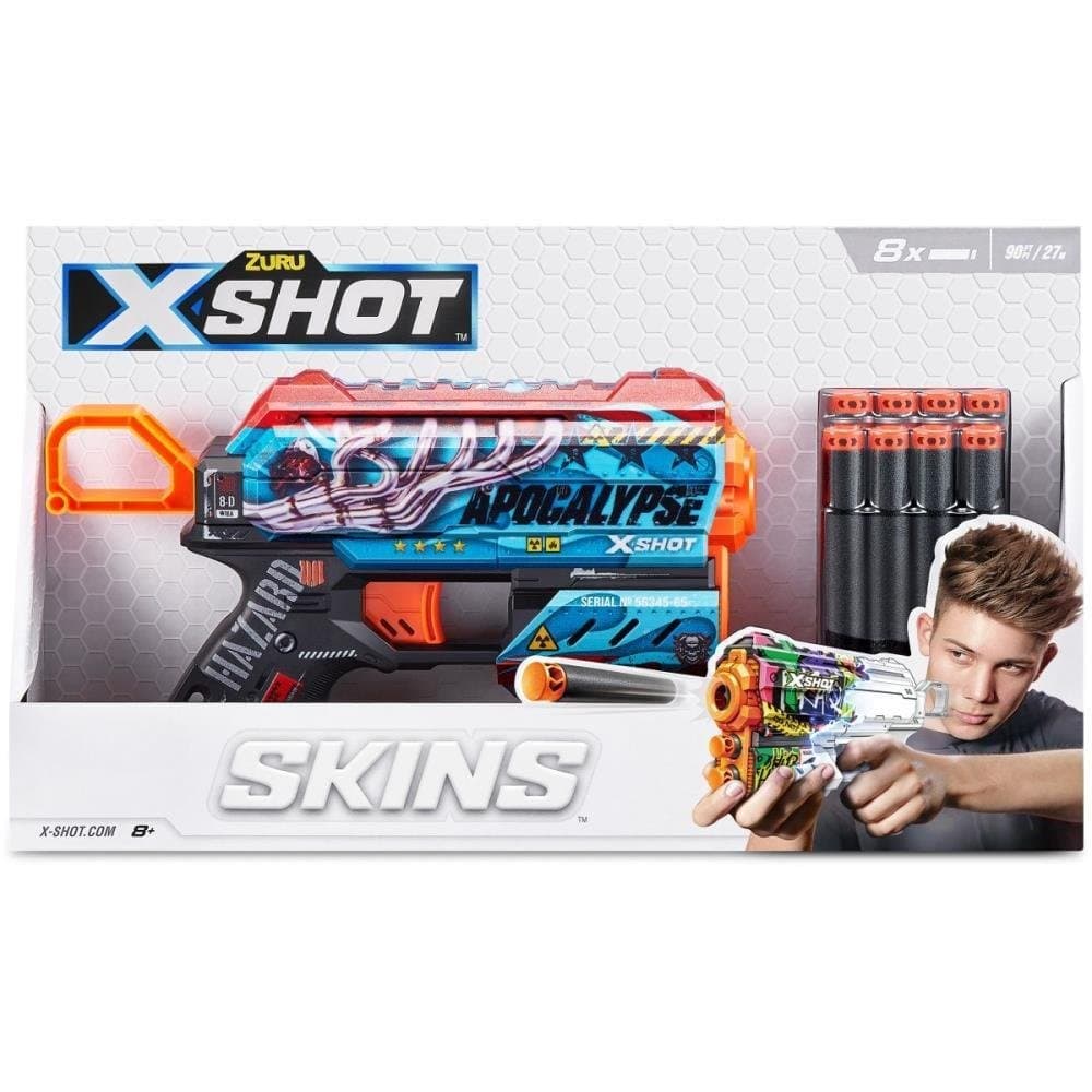 Lancador X-SHOT SKIN FLUX C/8 Dardos