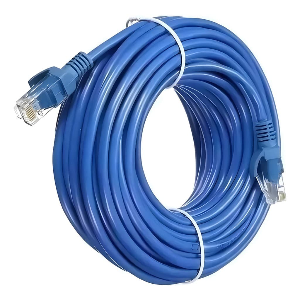 Cabo de Rede 20 Metros Conector RJ45 Cat6 10.2 Gbps MiniMen