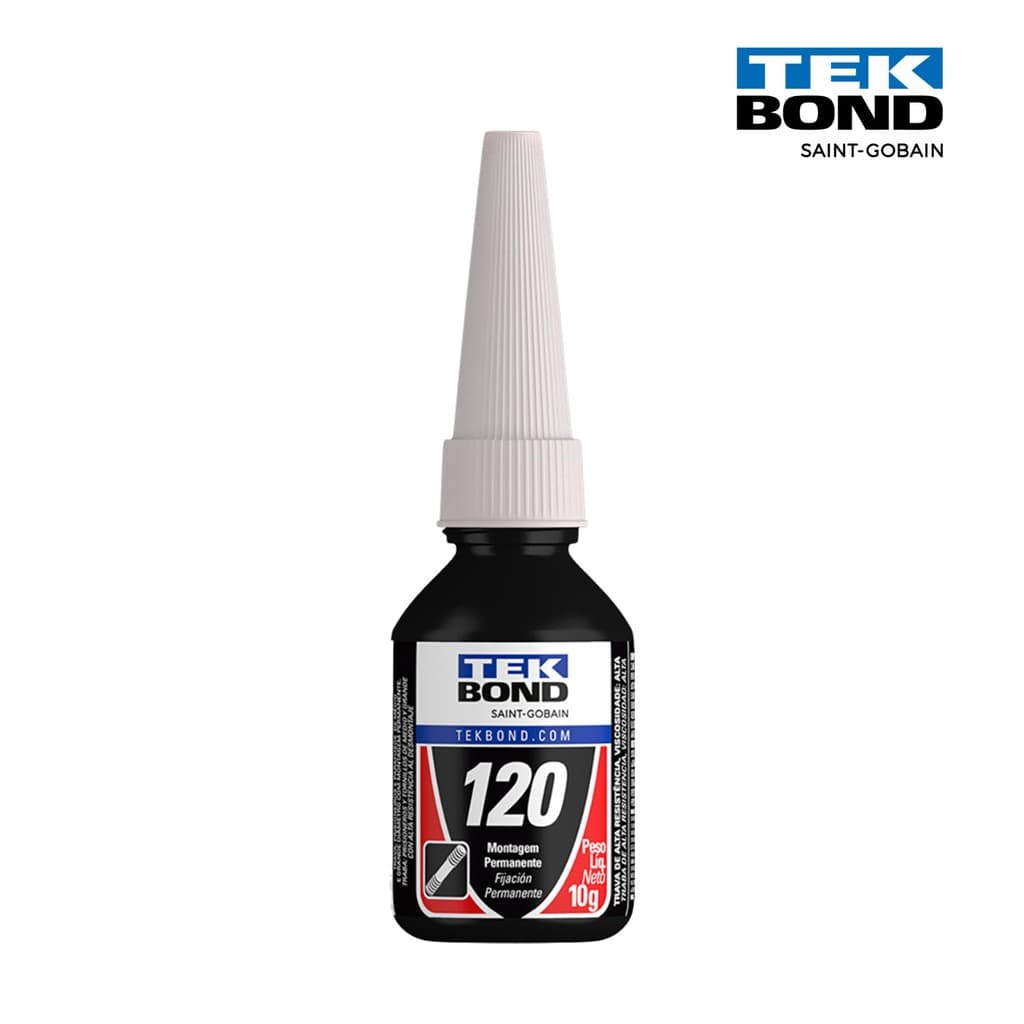 Adesivo Anaeróbico Trava Rosca Vermelho 10g Tekbond 120 – Alta Resistência