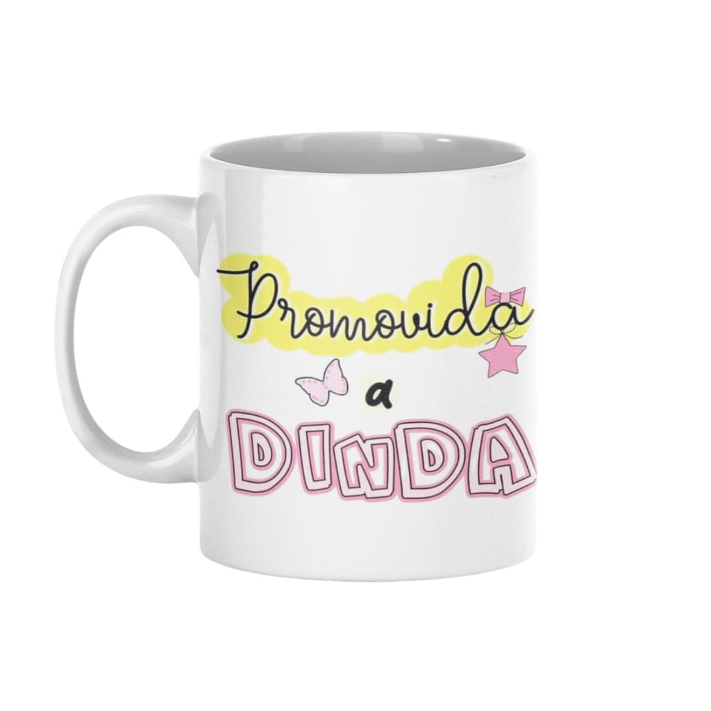 Caneca Anúncio Gravidez Promovida a Dinda Madrinha