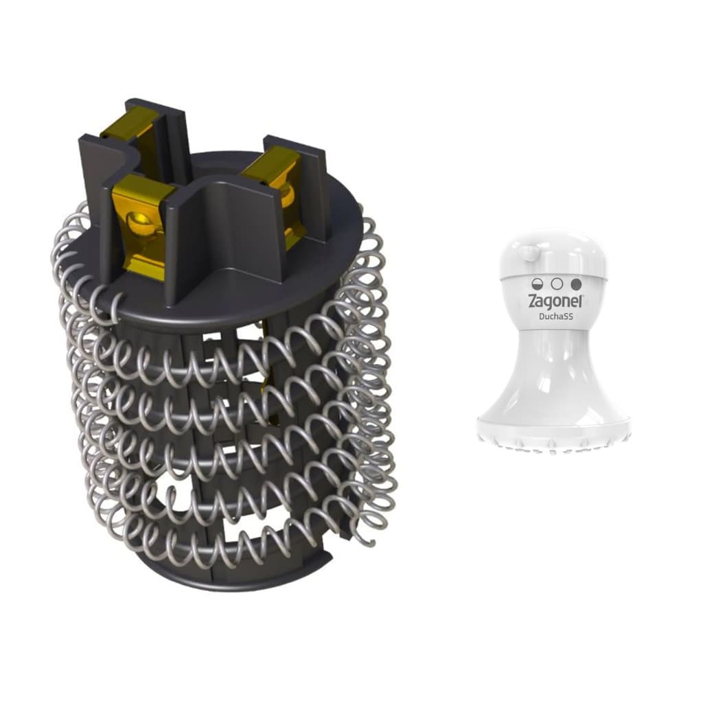 Resistência Chuveiro Elétrica Ducha SS 5200w 220v 3t Zagonel