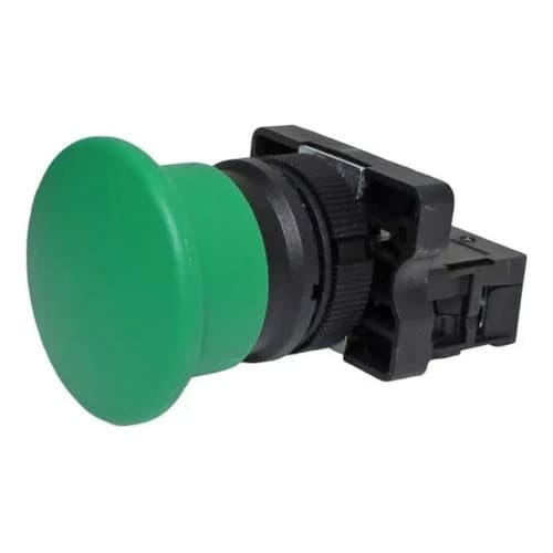 Botão Plástico Cogumelo 40mm Verde 1na PAMR-G-1A Metaltex