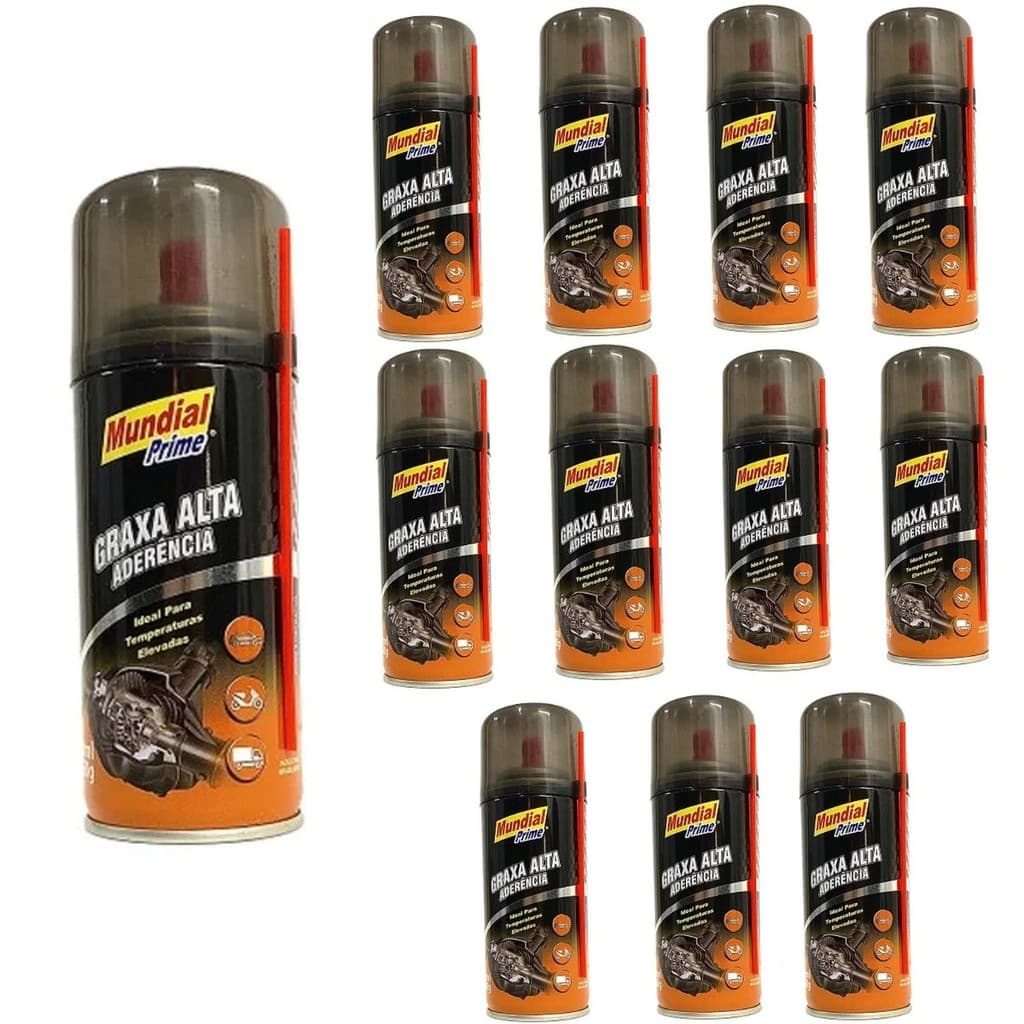Kit 12 Graxa Líquida Spray Multiuso 60g Mundial Prime