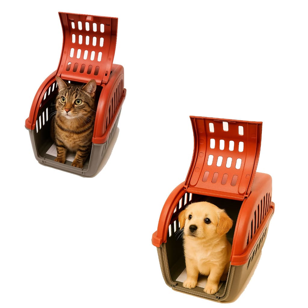 Caixa de Transporte Pet Container Nº1 Avião Carro Onibus Metro - Caes e Gatos