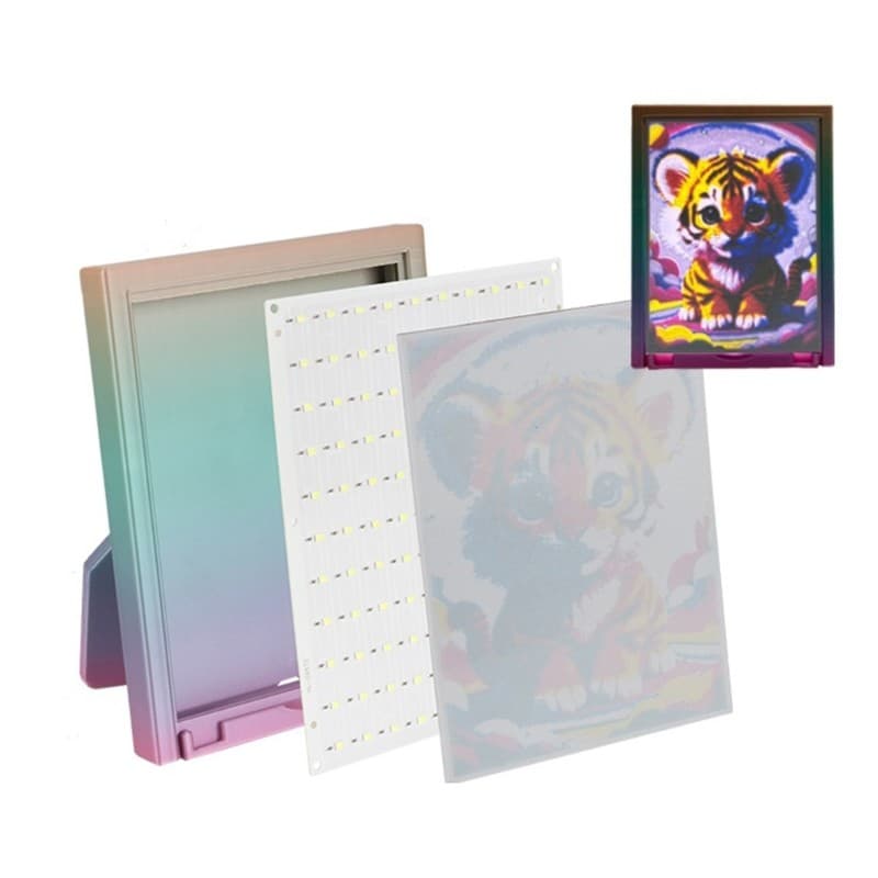 LI * Para Laboratório Litophane LED Painel Backlight Placa Impressão 3D Foto Substituição Lâmpada Escritório