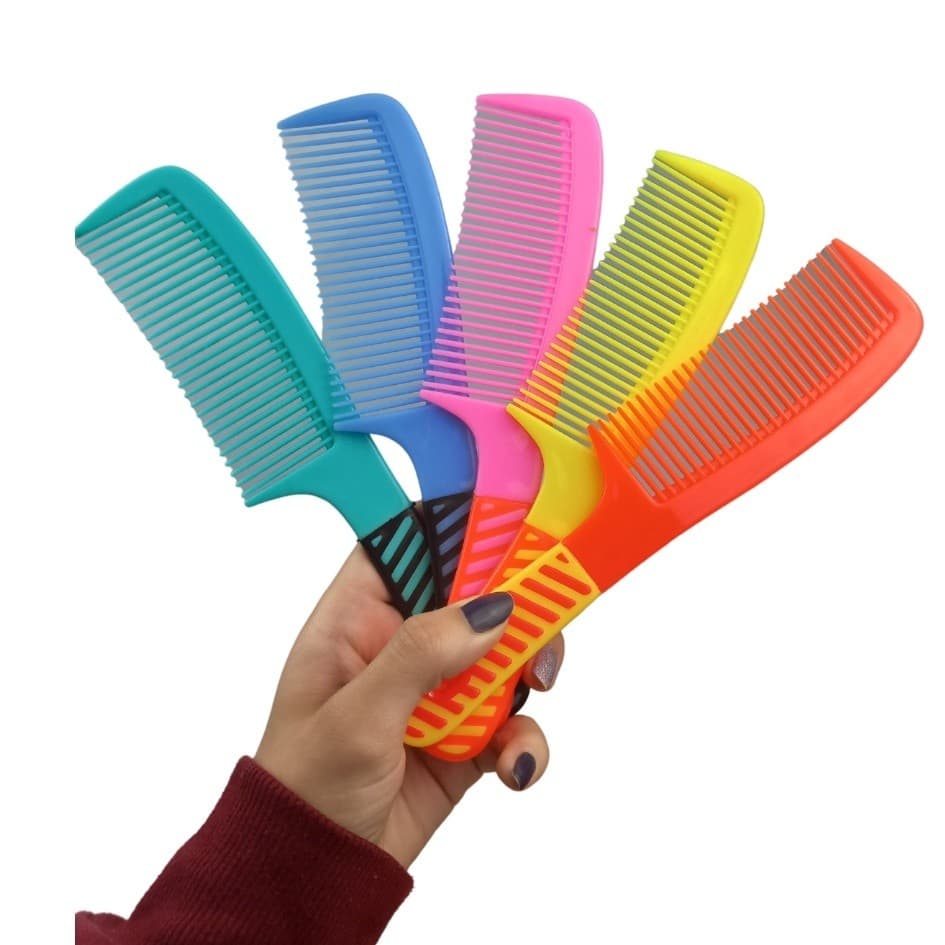 5  ou 10 Pentes Cabelo Plastico Anti-estatico Colorido