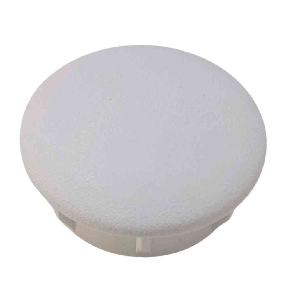 Ponteira Interna Branca para Tubo Redondo de 1.1/2 Polegadas – Kit com 2 unidades