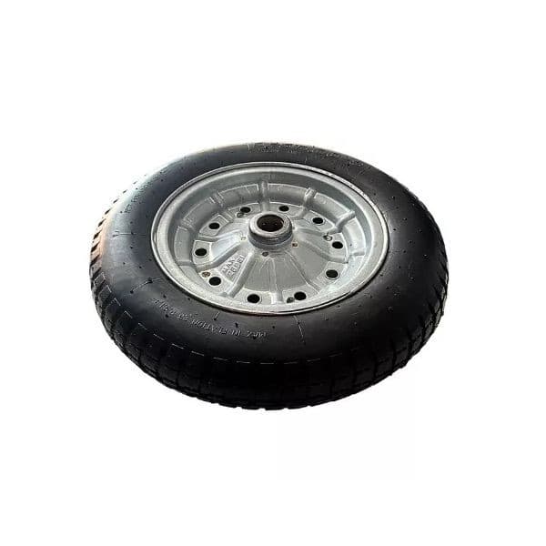 Roda Carrinho Completa 3.25x8 Galvanizada Metalosa Reforçada e Durável