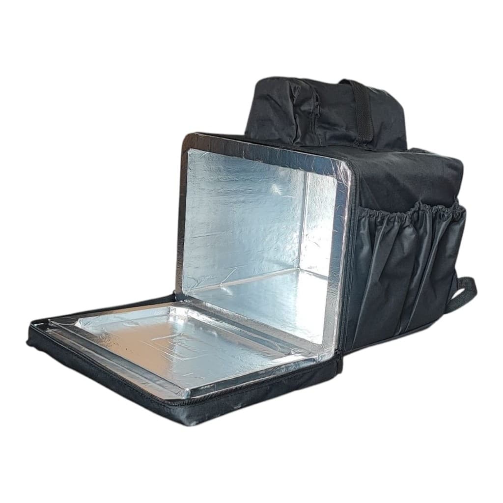 Mochila Pizza 45L Isopo Entrega Bag Motoboy Forrada Aluminio
