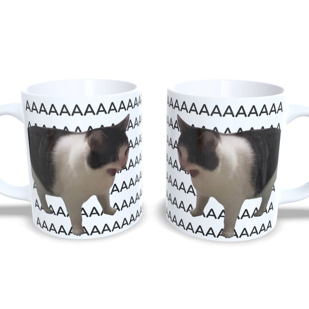 Caneca Personalizada Meme Gato Cat - AAAAAAAAAAAAAAA