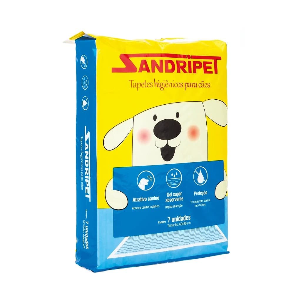 Tapete Higiênico Cães Sandripet 60X80 7 unidades