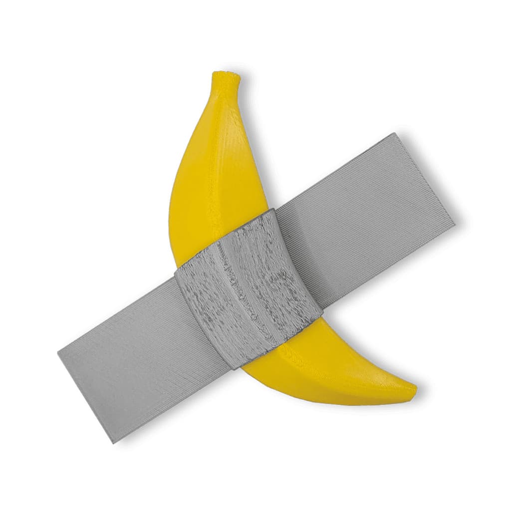 Escultura Decorativa Banana com Fita