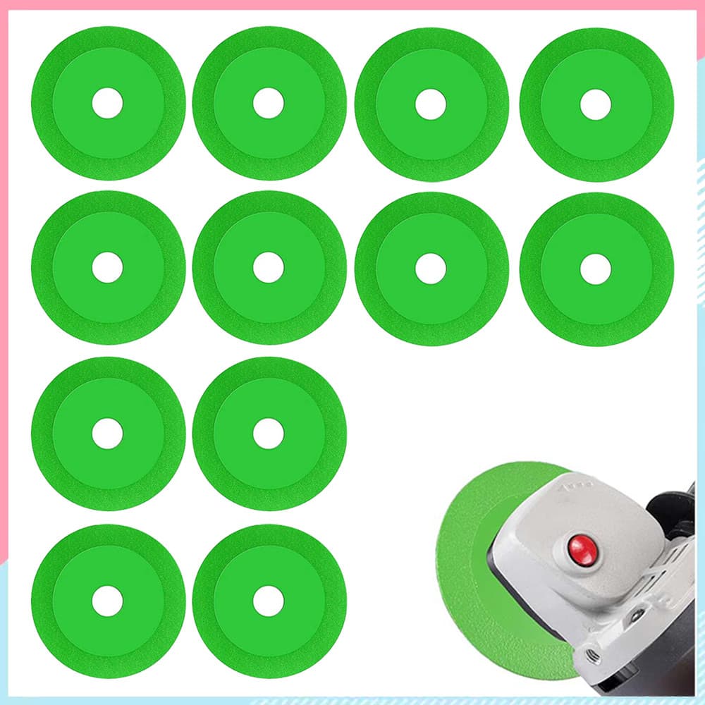 Disco de corte ultrafino, conjunto de 12 peças para disco de corte de vidro de corte de diamante