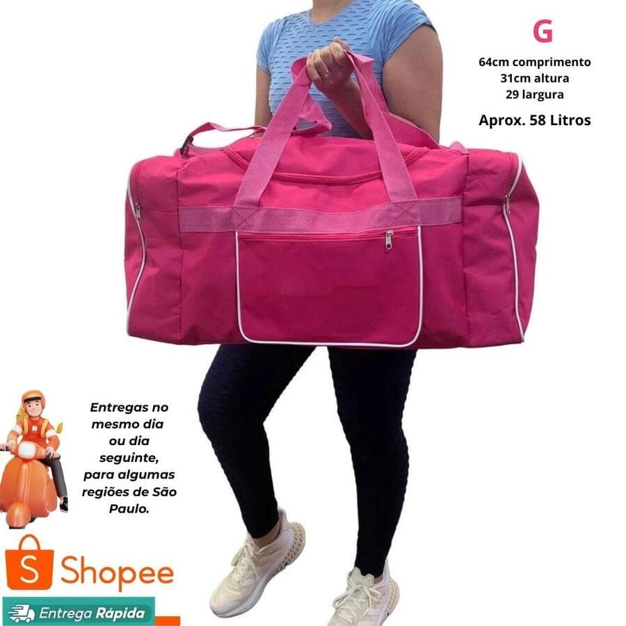 Mala De Viagem Grande G Lisa Sem Estampa Bagagem Passeio