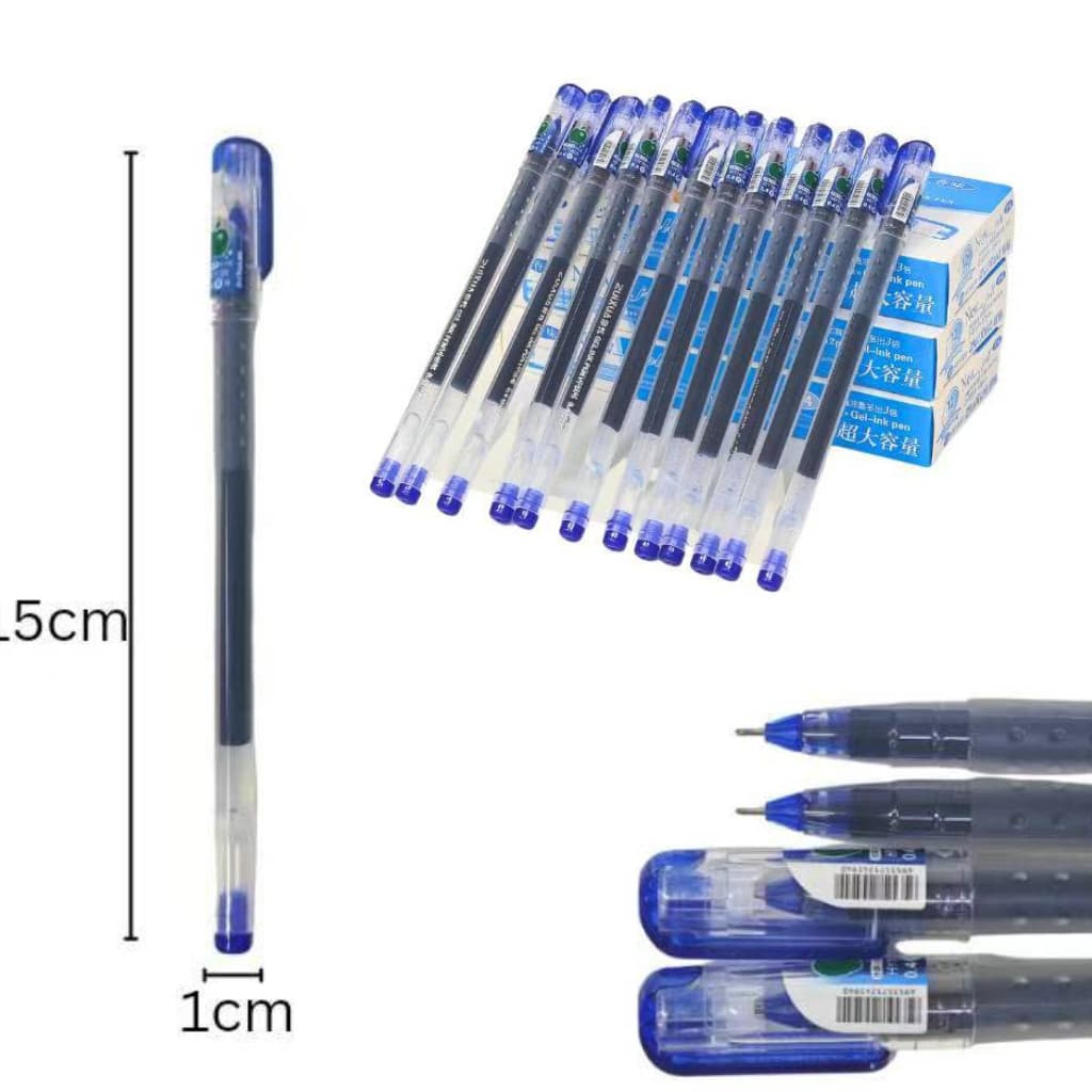 Caneta Gel Ponta 0,4mm Tinta Azul E Preto ZUI XUA Kit