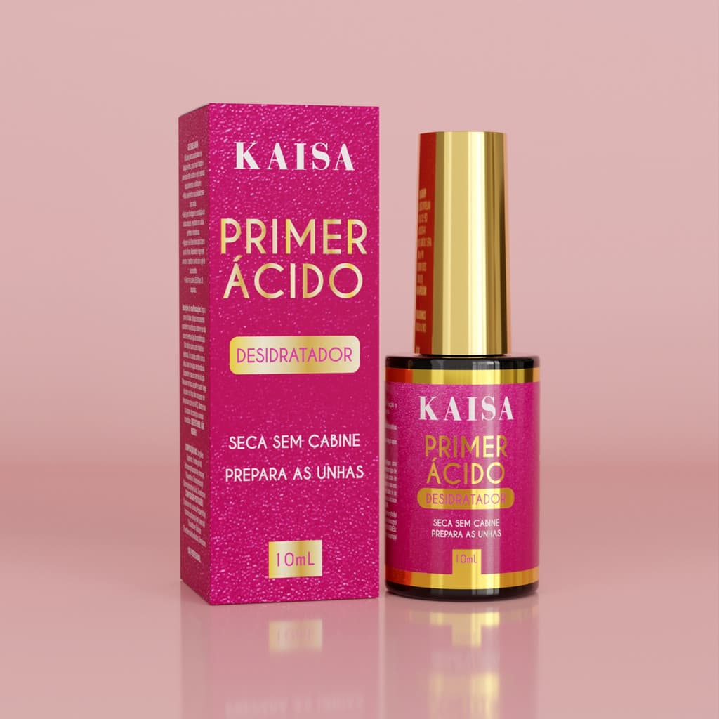 KAISA PRIMER ACIDO/PREPARADOR KAISA/PROFISSIONAL/SECA SEM CABINE/PARA UNHA DE GEL